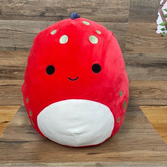 Squishmallows Plush 12 inch Dolan the dinosaur Red Dino With Spots - Picture 1 of 6